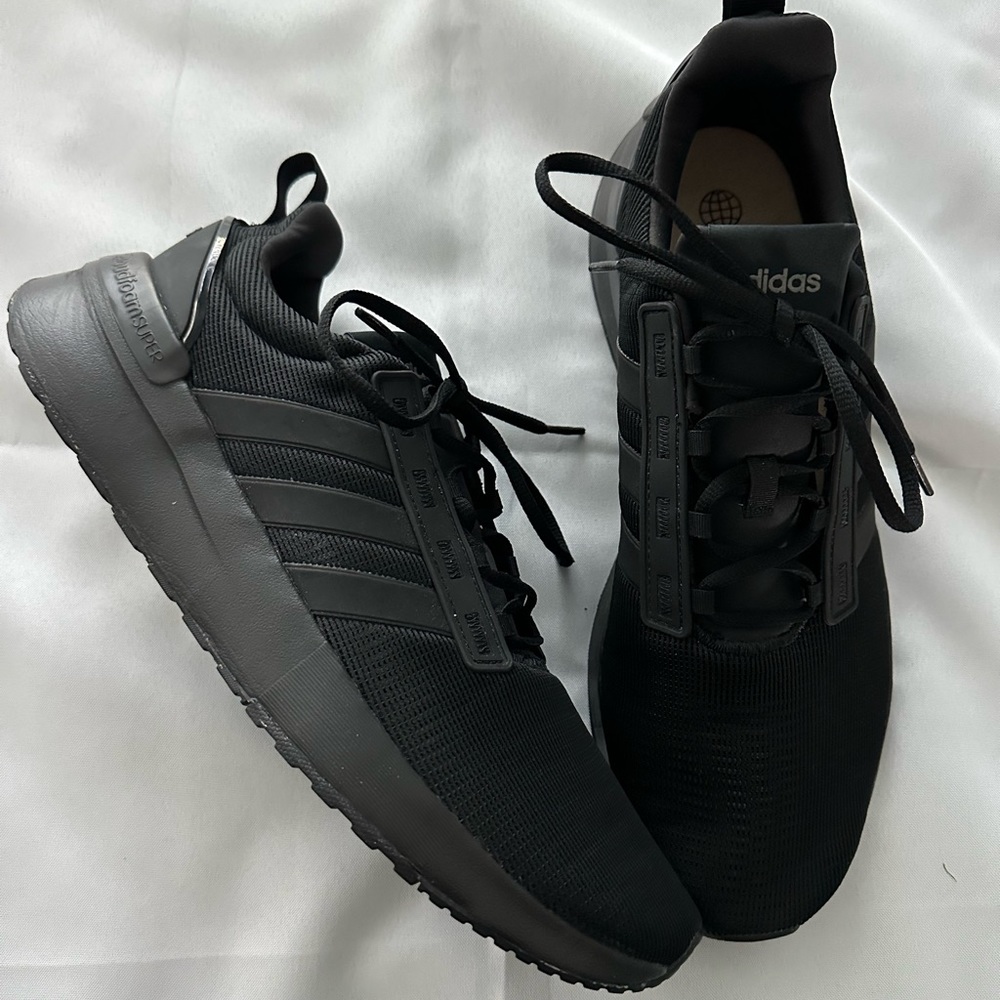 Men’s Adidas size 14 black tennis shoes